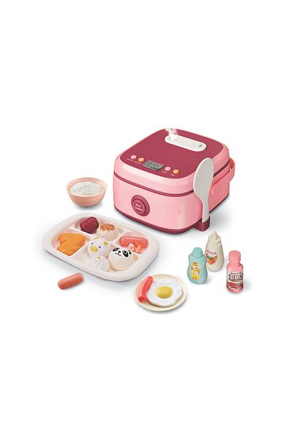 Toybox Electronic Rice Cooker Toys, Cooking Toys with Music Steam Effect, Kids Kitchen Pretend Play Toys