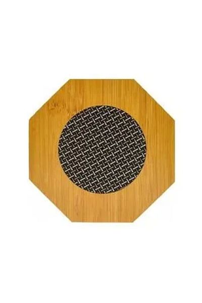 PRATİKOBA Wooden Patterned Printed Trivet Royaleks-Blsbn02