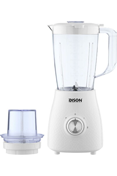 Edison Electric Blender with Grinder, 500W, 1.5L, 2 Speeds, BL9026-CB - White