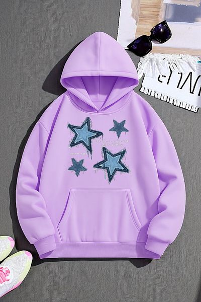 uyguntarz Unisex Eternal Light Printed Oversize Sweatshirt