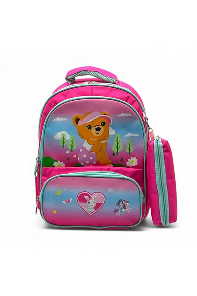 Shihon 2-piece girls' school backpack, 14 inches