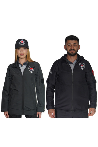 Marka ÖZEL GÜVENLİK BASKILI SOFTSHELL MONT