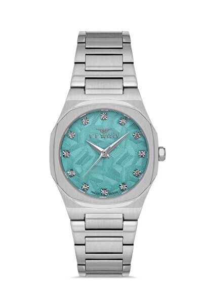 FERRO Gümüş Çelik Kordon Kadın Kol Saati FL40128A-A3 3ATM Su Geçirmez 2 Yıl G...