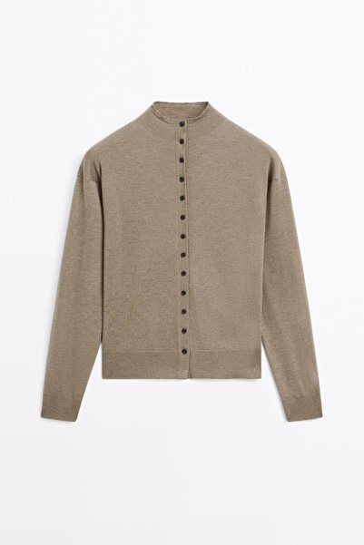 Massimo Dutti Dik yaka triko hırka