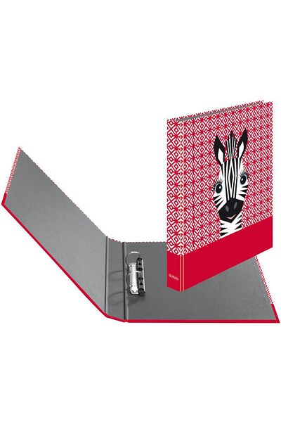 Herlitz A4 mechanical notebook, 25 mm, Cute Animals Zebra motif