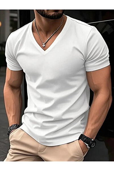 haha V-Neck T-Shirt for Men