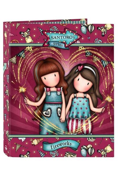 Santoro Gorjuss A4 mechanical notebook - Fireworks