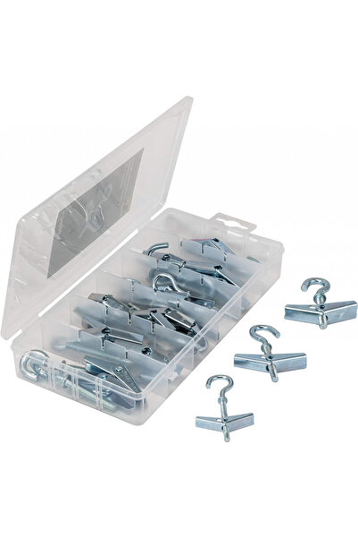 T.K.EXCELLENT Set de 24 șuruburi cu cleme de fixare TK Excellent, metal, argi...