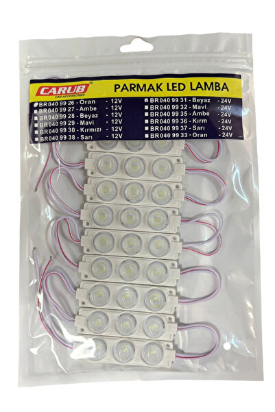 Carub Parmak Lamba Camlı Beyaz 10'Lu 24v BR 040 99 31