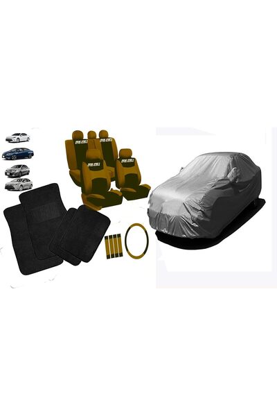 CFT مجموعة كاملة من أغطية مقاعد السيارات وأغطية هيكل السيارة لسيارات السيدان