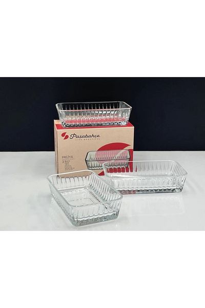 Paşabahçe 530323 Freyza Service Plate 3 Pcs 14X8,5 cm