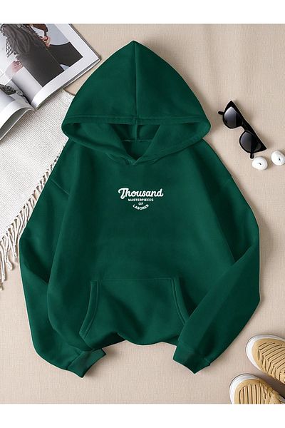uyguntarz Unisex Thousand Printed Oversize Sweatshirt