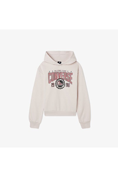 Converse Boxy Çocuk Pembe Hoodie