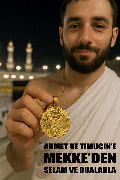 vogutima jewelery&silver by timuçin mavili Erkek Dua Kolye - Süleyman Mührü Felak Nas Ihlas Cennetül Esma Esmaül Hüsna Nali Şerif Ayetel Kürsi