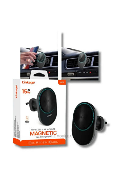 Linkage LWS3 - 15W MagSafe Şarj - MagSafe Araç içi Telefon Tutucu