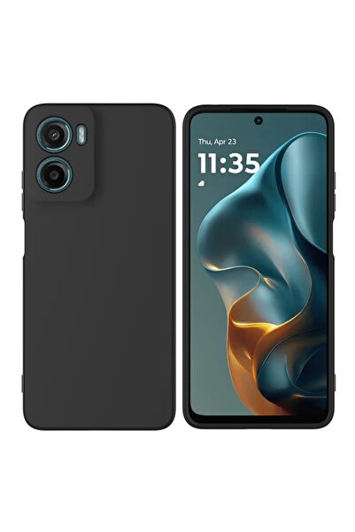 bestcase Carcasă subțire din silicon pentru Motorola Moto G05, neagră mată