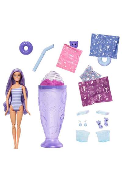 Barbie Pop Reveal Atıştırmalık Serisi JFY00 - Mor Jfy60