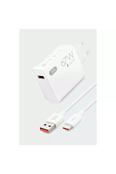 mehatech aksesuar Redmi Note 13 5G / 13R Pro uyumlu 67Watt hızlı turbo ŞARJ CİHAZI BAŞLIK+KABLO