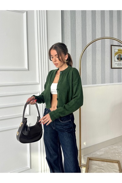 Lorenzo Kadın Düğmeli Örgü Hırka