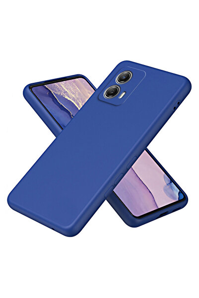 bestcase Husă premium din silicon pentru Motorola Moto G53, albastru închis