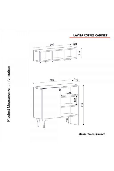 SAHABA Lavita Coffee Corner White Brown