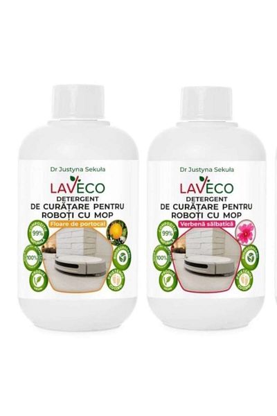 LAVECO Detergent pentru aspirator robot cu Mop Universal compatibil cu orice Robot cu Mop-Bio (100%