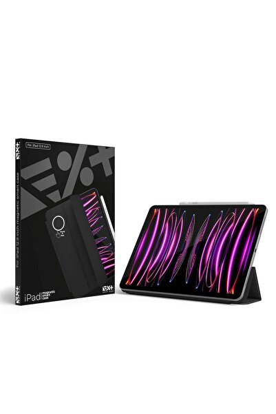 NOA Husa de protectie cu suport magnetic pentru iPad 12.9 inch, Negru