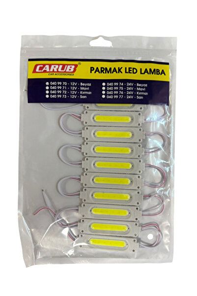Carub Parmak Lamba Cob Led Beyaz 10'Lu 12v BR 040 99 70