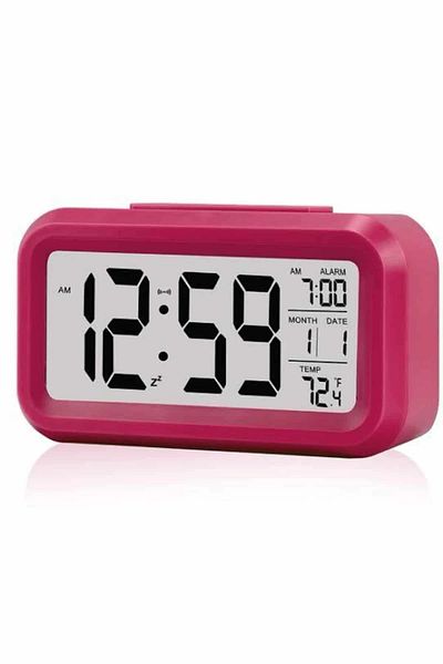 Kanonik Education Luminous Graduated Desk Office Clock Alarm Thermometer Calendar Alarm Clock