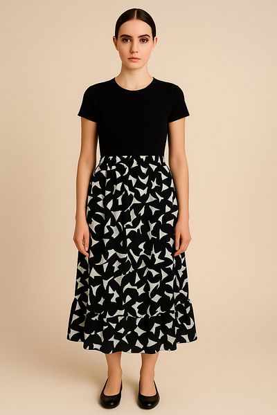 ERVA PEYSAJ Elastic Wrap Skirt