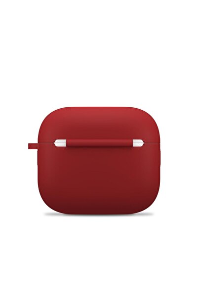 NOA Husa de protectie pentru AirPods 3 (2021), Silicon, Rosu