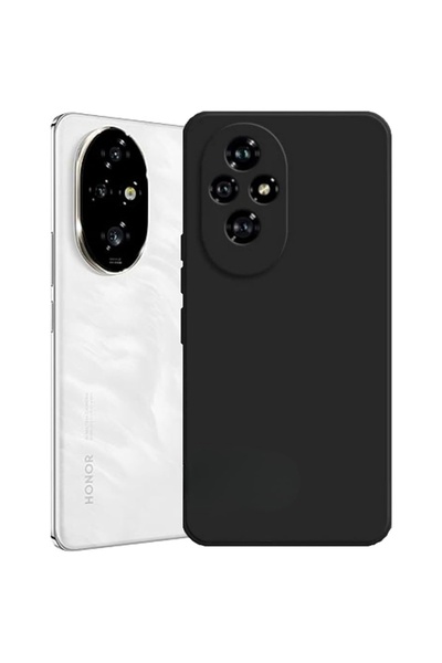 bestcase Carcasă subțire din silicon pentru Honor 200 Pro, neagră mată