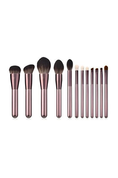 Mariani Professional مجموعة فرش مكياج ١٢ قطعة مع حقيبة، رقم الموديل MB ١٠١