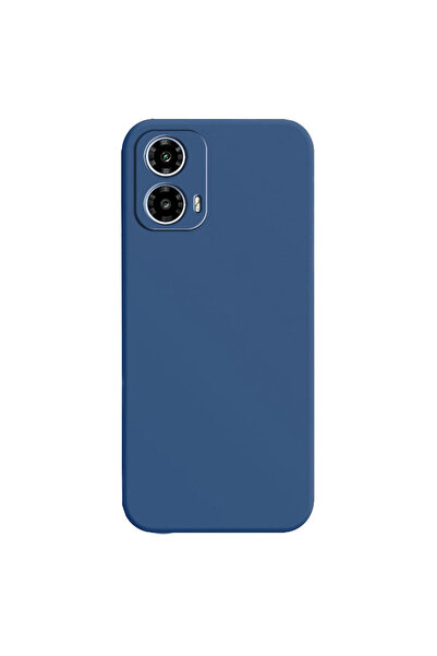 bestcase Husă premium din silicon pentru Motorola Moto G24, albastru închis