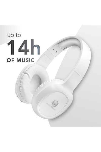 Cellularline Music Sound Bluetooth Earphones – Extendable Design, 14-Hour Battery Life