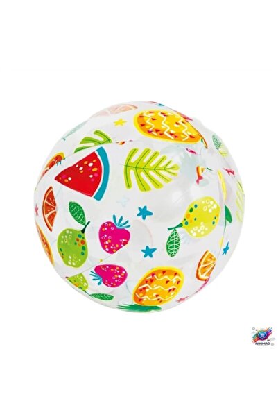 ANGMAD Minge gonflabila pentru plaja 50cm, realizata din PVC multicolor