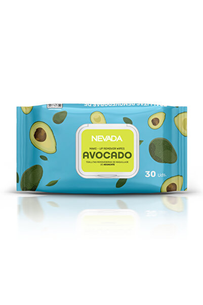 NEVADA مناديل تنظيف الوجه بخلاصة الأفوكادو من نيفادا _لتنظيف الوجه وإزالة المكياج 30 منديل