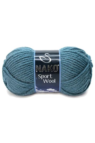 PRATİKOBA 1 Piece Sport Wool Scarf Beret Jacket Vest Knitting Rope Wool No: 185 Storm