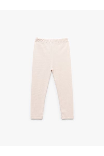 Koton Leggings lungi de bază din bumbac cu talie elastică