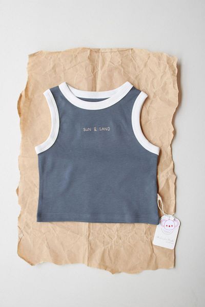 Oh La La Koala For Little Ones Anthracite Embroidered Ribbed Undershirt