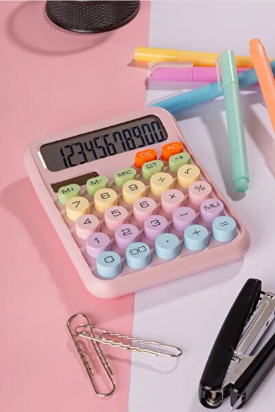 Genel Markalar Pinterest Hesap Makinesi 12 Hazneli Lcd Ekran Açılı Geniş Ekran,güneş Enerji Ve Pilli Hesap Makinesi