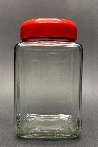 PRATİKOBA 2 Lt Cornered Glass Jar Royaleks-12623