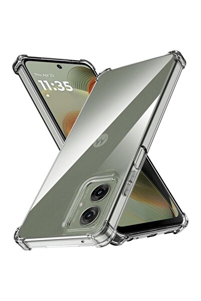 bestcase Удароустойчив калъф за Motorola Moto G55, прозрачен