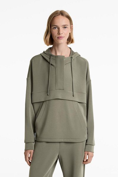 Oysho Soft-touch sweatshirt with modal and zip