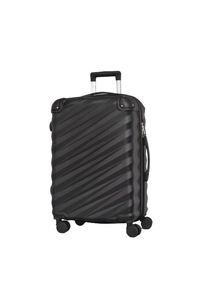 MECH PERFECT LİNE Set of 3 suitcases, Perfect line, ABS, 77/30/51 cm, Extender, Black