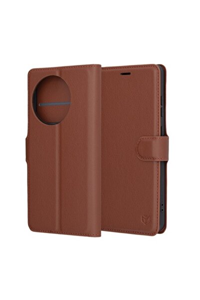 Modo Husă Portofel din Piele Sintetică pentru OnePlus 13R / R74 - Maro