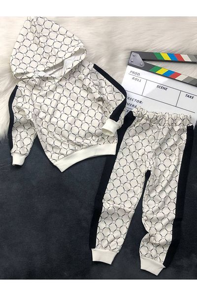 KGN GİYİM Boy's 2 Threads Unsharped Bottom Top Set