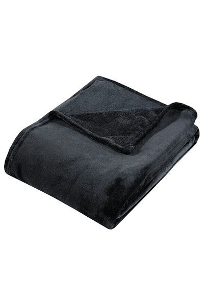 StartOver Coccolino soft and fluffy blanket for 2 people, 200X230 cm, Black