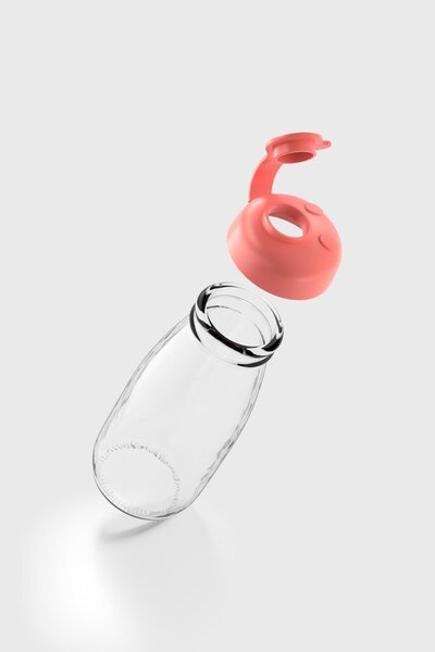 Renga Milky Kids 250 ml Glass Bottle 181011 Pomegranate Flower