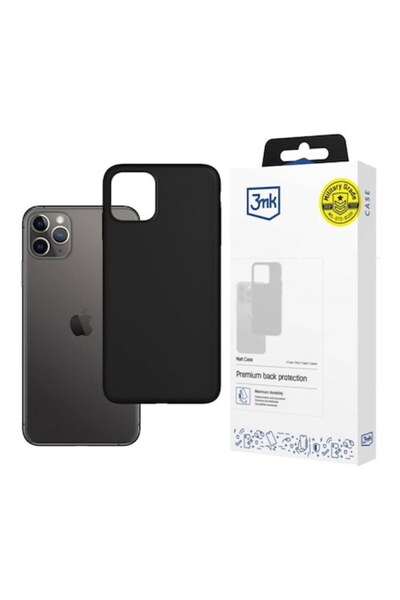 Stef's Cat Θήκη 3MK Matt Black για Apple iPhone 11 Pro Max